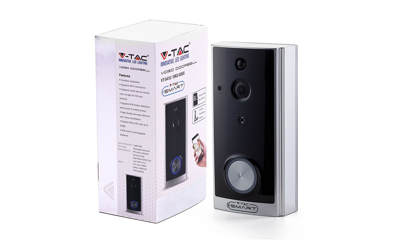 V-TAC Slimme videodeurbel
