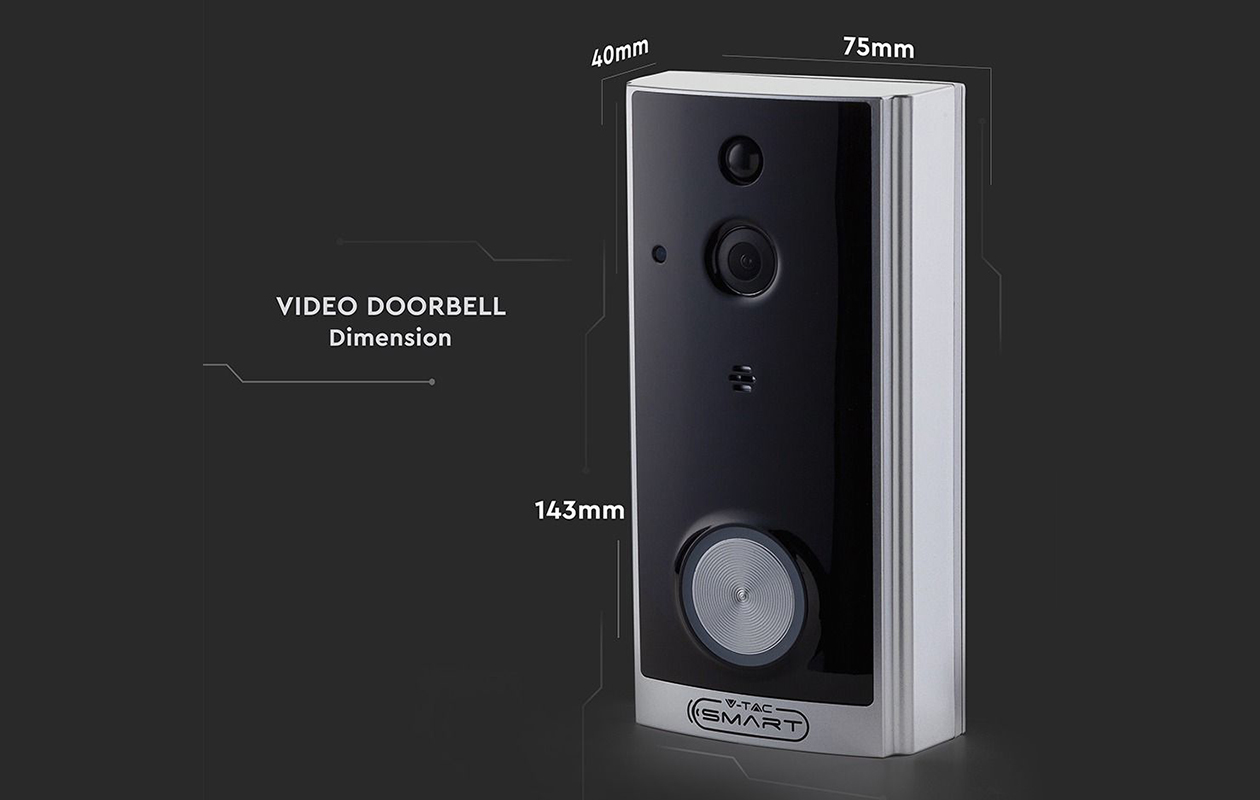 V-TAC Slimme videodeurbel