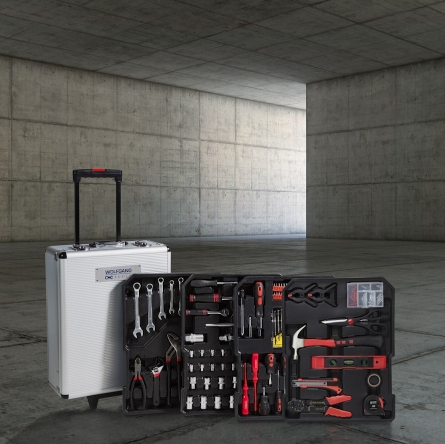 Wolfgang Gereedschapskoffer 300-delig met kabelbinders