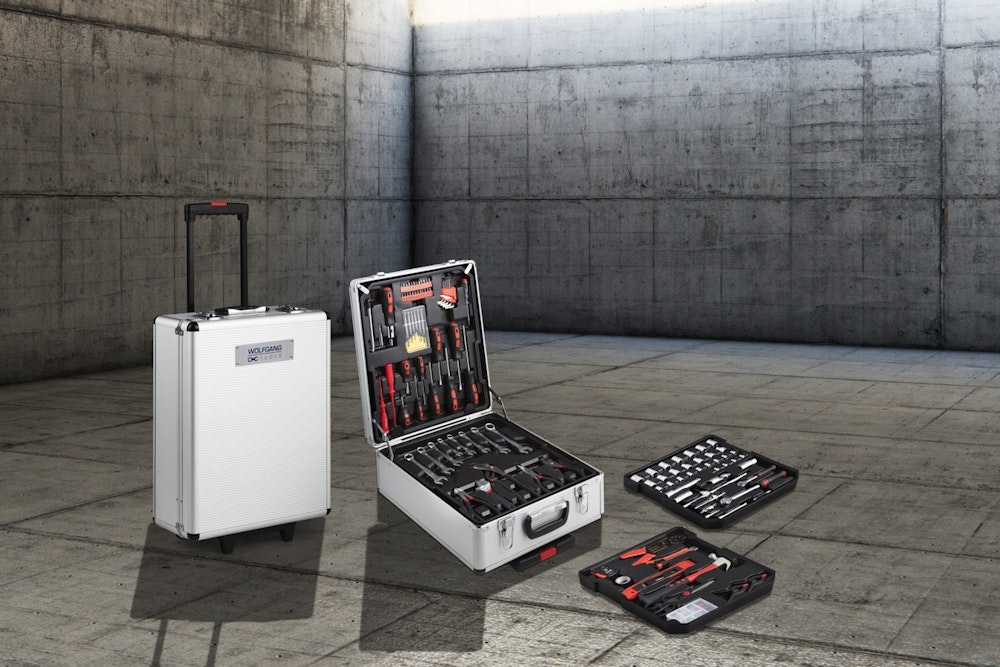 Wolfgang Gereedschapskoffer 300-delig met kabelbinders