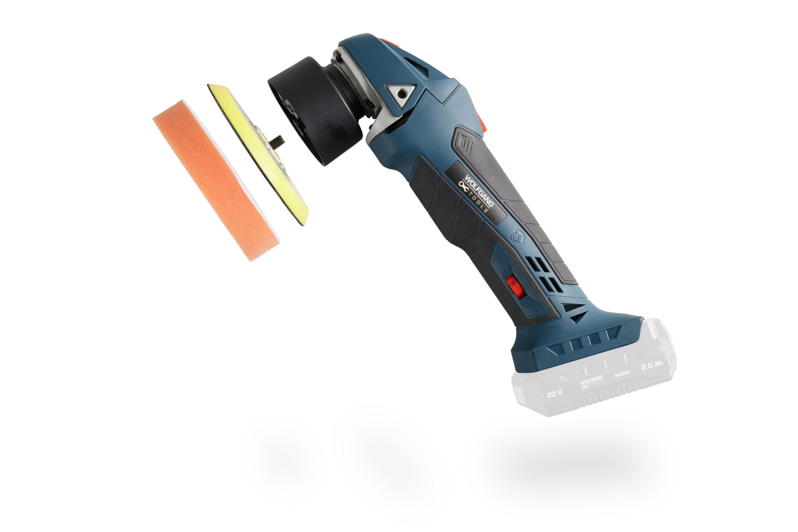 Wolfgang Polijst- en Schuurmachine 20v incl Accu & Oplaadstation