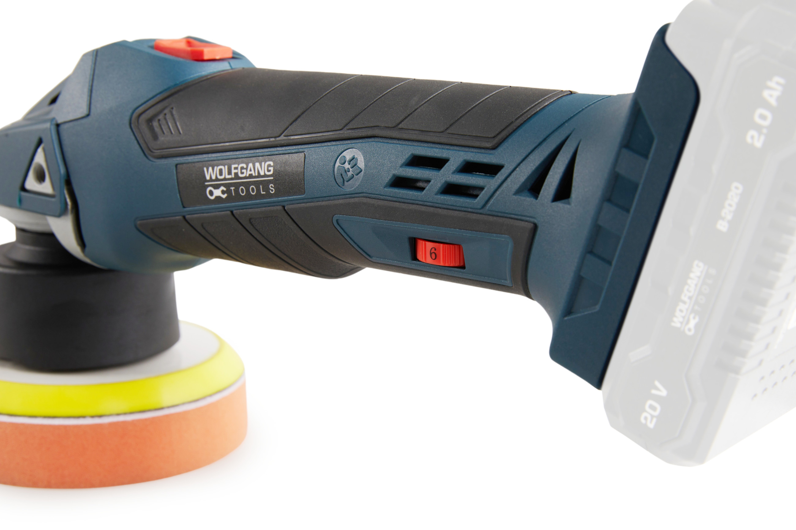 Wolfgang Polijst- en Schuurmachine 20v incl Accu & Oplaadstation