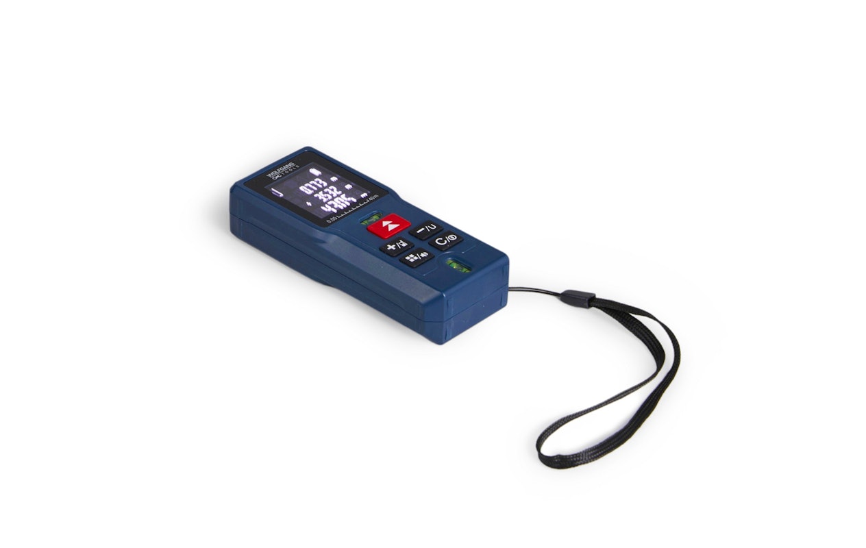 VONROC Laser Afstandsmeter – 40 meter bereik – Meet lengte, oppervlakte, volume, indirecte hoogte en afstand metingen – Aanpasbare meetreferentie – Incl. beschermtas en batterijen VONROC Laser Afstandsmeter – 40 meter bereik – Meet lengte, oppervlakte, volume, indirecte hoogte en afstand metingen – Aanpasbare meetreferentie – Incl. beschermtas en batterijen