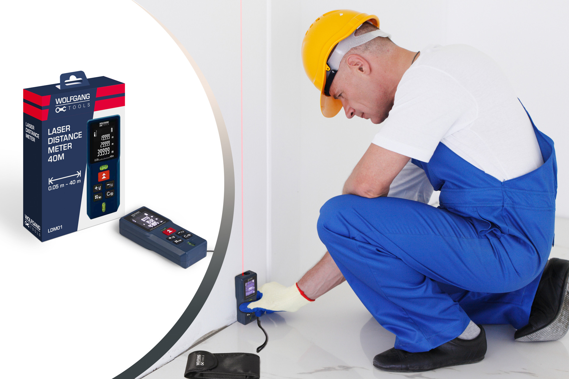 Wolfgang Tools laser afstandsmeter 40m