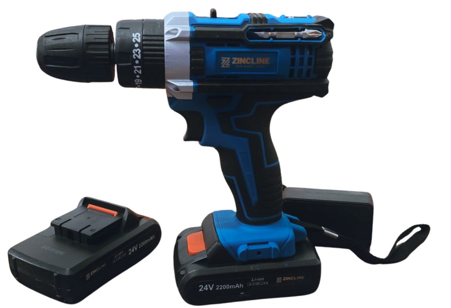 Zincline 24V Li-Ion Schroef/-Boormachine Set (ZN-7063)