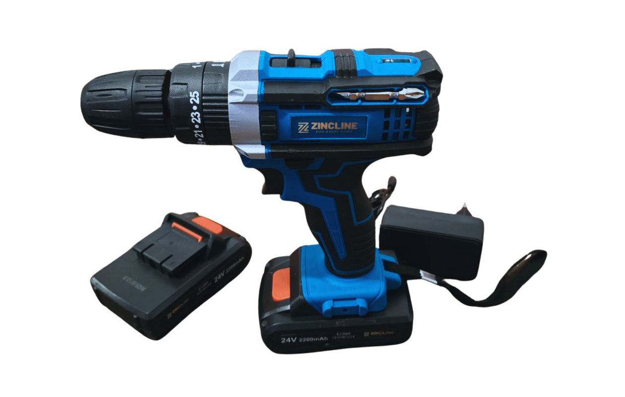 Zincline 24V Li-Ion Schroef/-Boormachine Set (ZN-7063)
