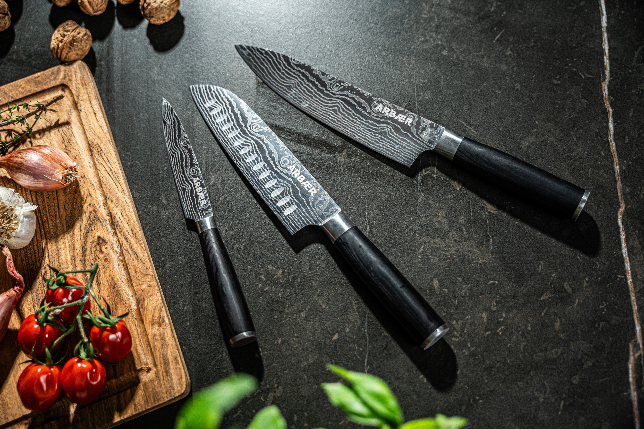 Arbaer Messenset 3-delig - Japanse Damascus Print