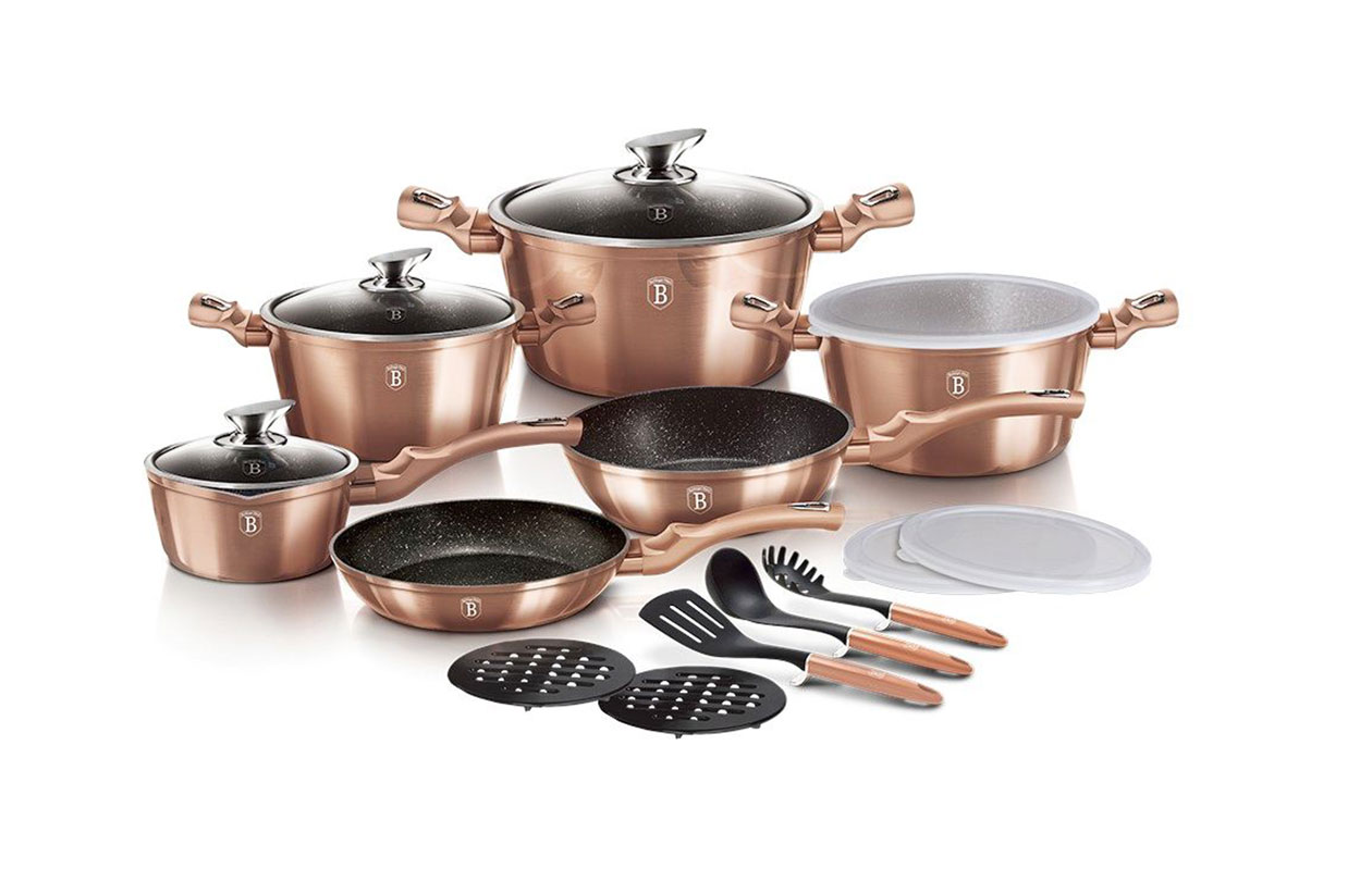 Berlinger Haus 18-delige Kookset – Metallic Line Rose Gold