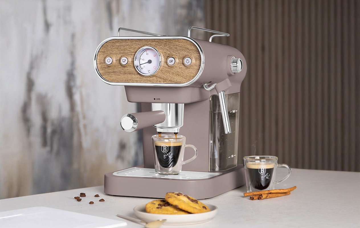 Berlinger Berlinger Haus Machine à espresso 3-en-1 – Mat Taupe (BH/9856) | Gagnez ...