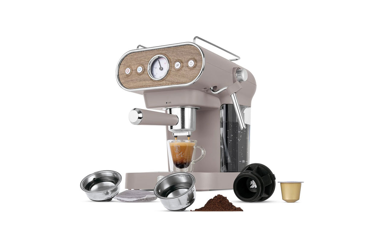 Berlinger Haus 3-in-1 Espressomachine – Mat Taupe (BH/9856)