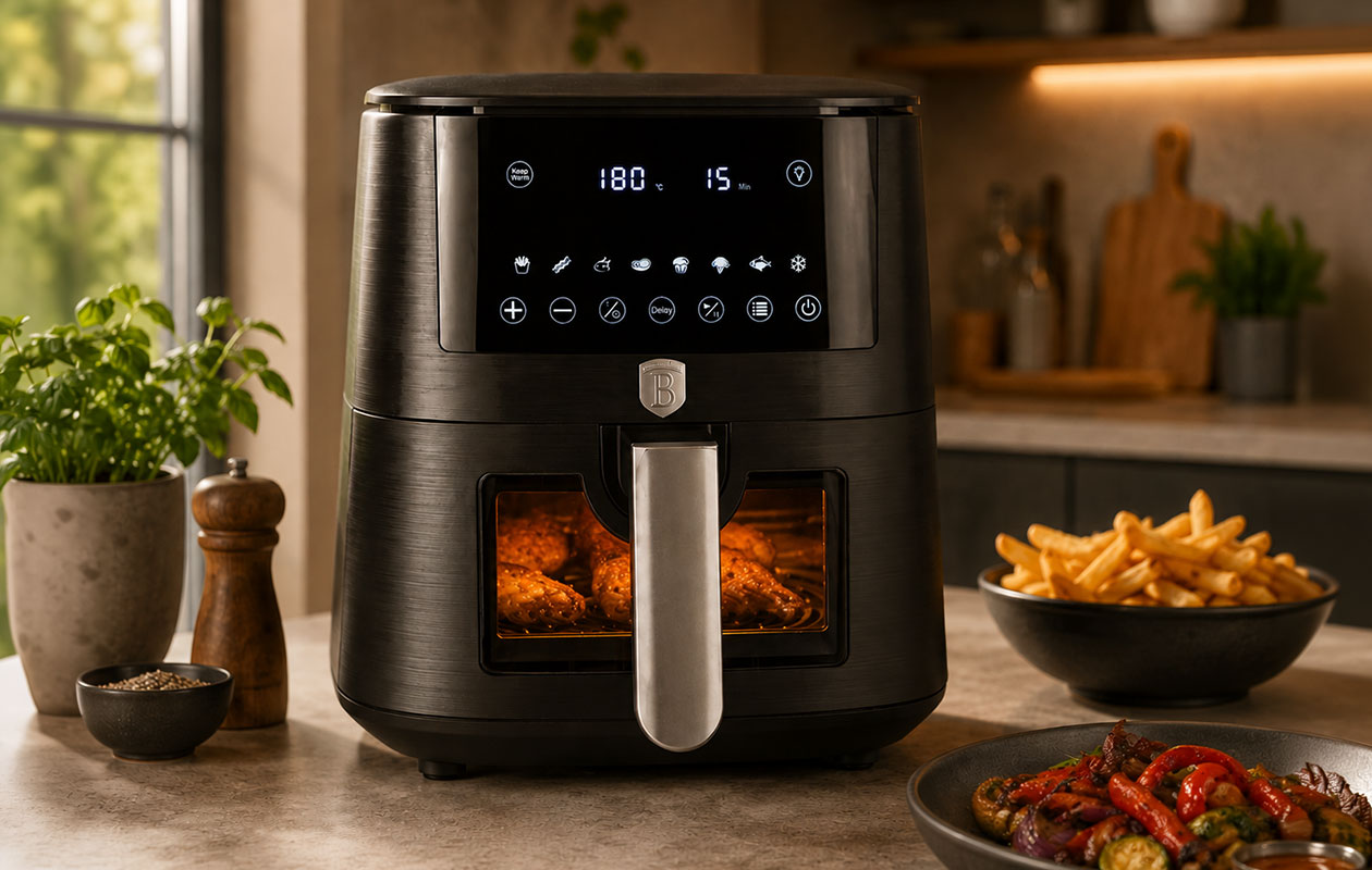 Berlinger Haus Airfryer 5 L | Antraciet of Rosé Goud