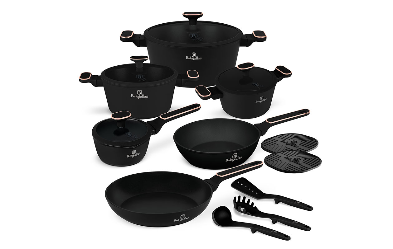 Berlinger Haus Black Rose Collection – 15-delige kookset (BH/8363)