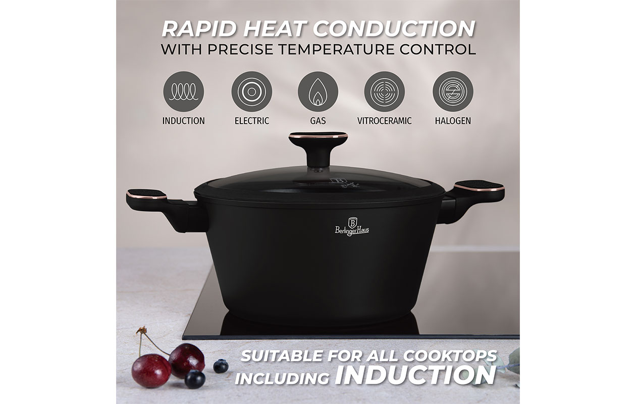 Berlinger Haus Black Rose Collection – 15-delige kookset (BH/8363)