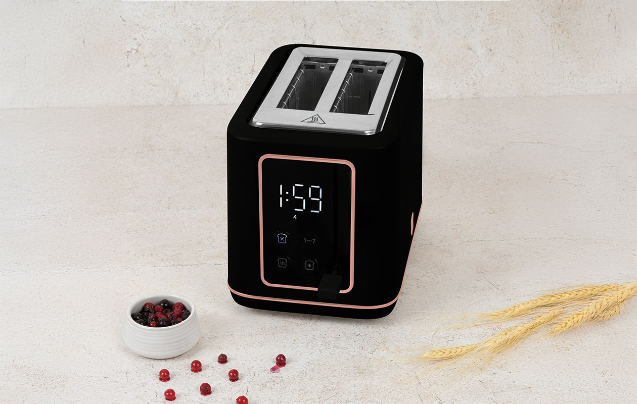 Berlinger Haus Digitale Broodrooster – Black Rose Gold (BH/9661)