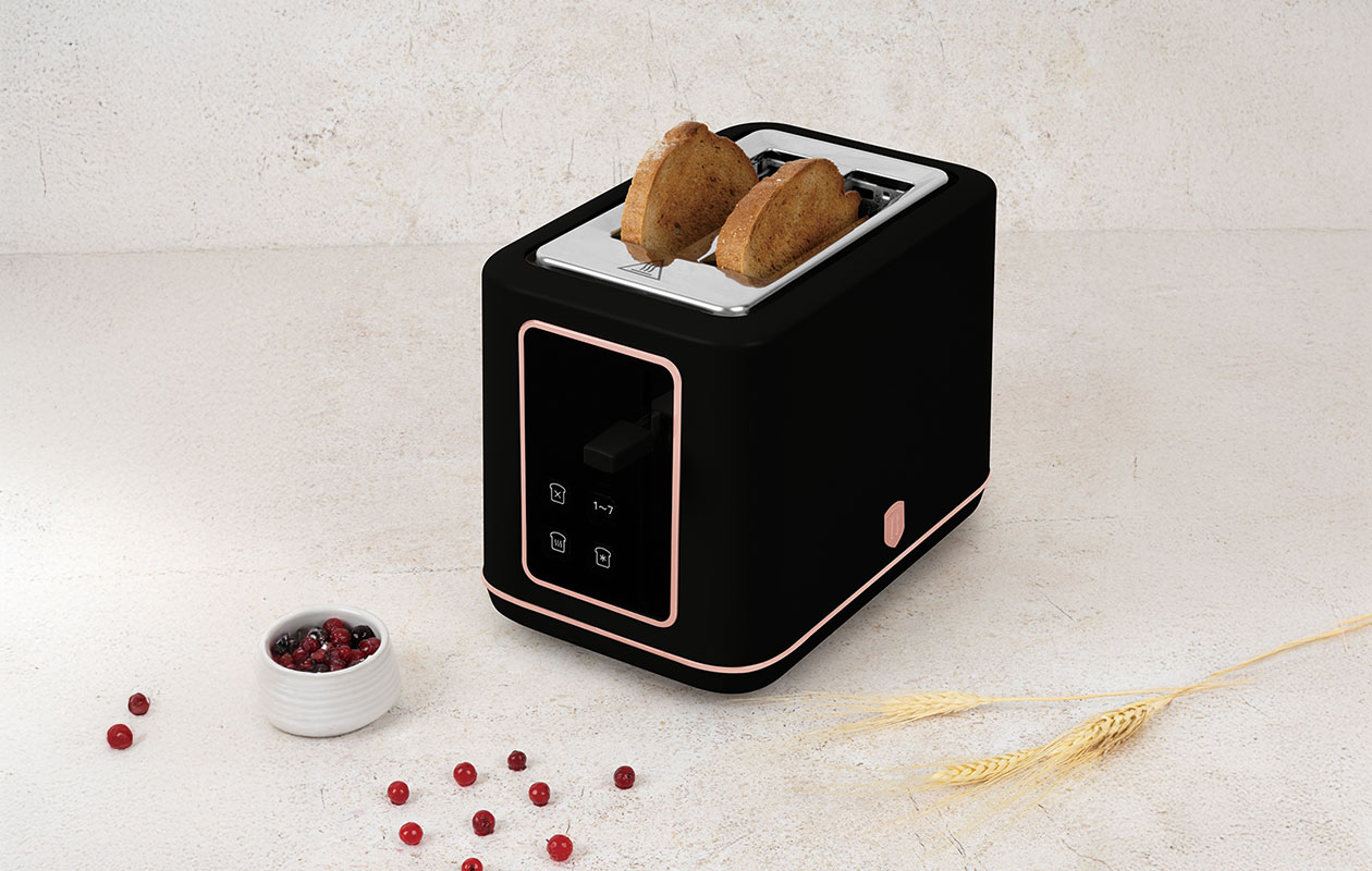 Berlinger Haus Digitale Broodrooster – Black Rose Gold (BH/9661)