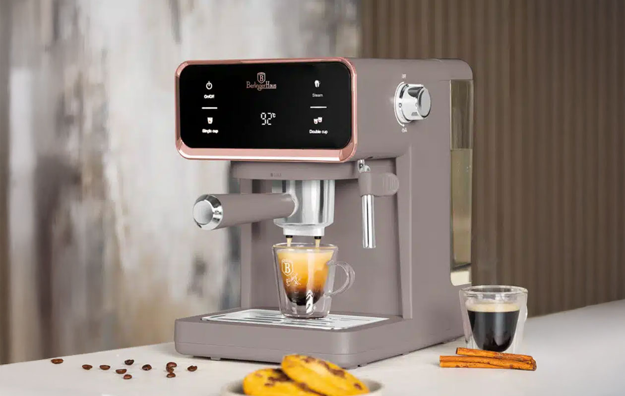 Berlinger Haus digitale espressomachine 3-in-1 - Taupe (BH-9846)