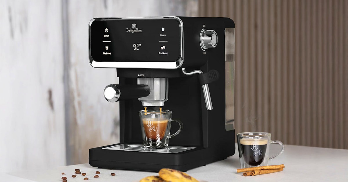 Berlinger Haus Machine à Espresso 3-en-1 – Noir Mat (BH-9851) | Gagnez ...