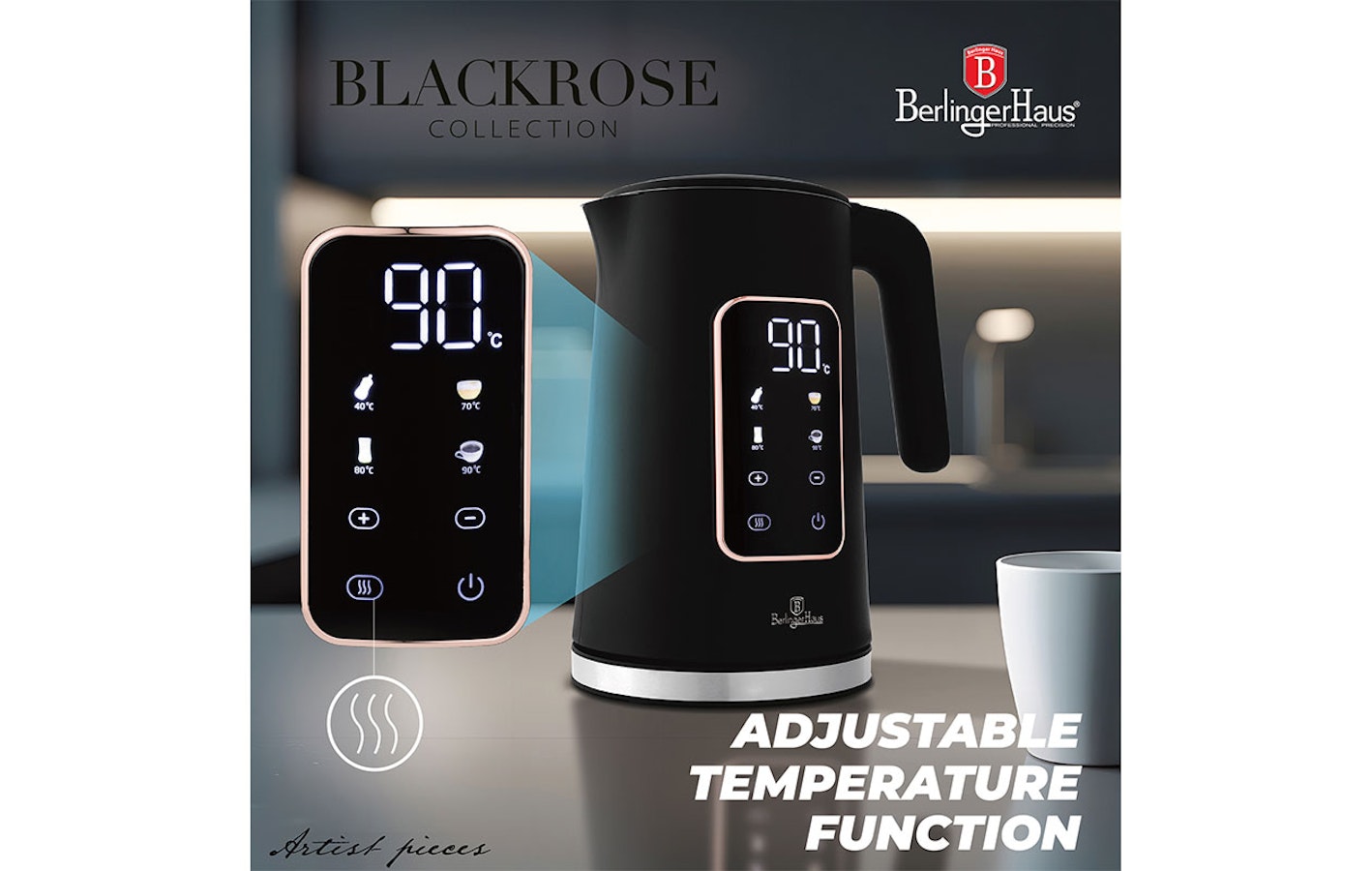 Berlinger Haus Bouilloire Électrique Digitale (BH/9674)