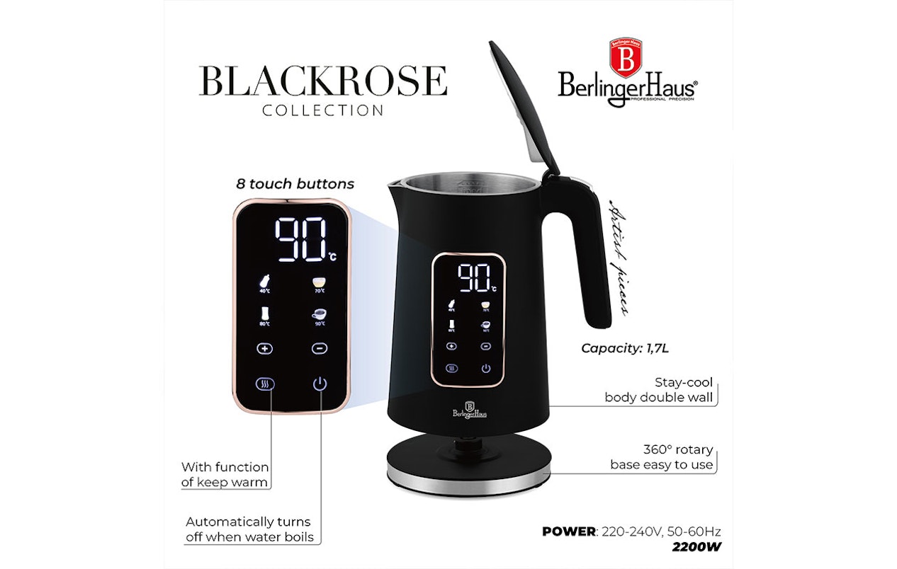 Berlinger Haus Bouilloire Électrique Digitale (BH/9674)