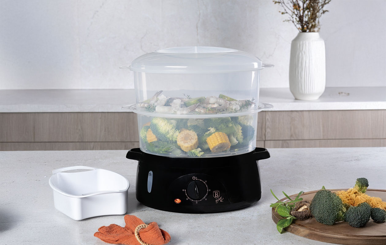 Berlinger Haus Elektrische Stoomkoker 6L – Black Rose BH/9378