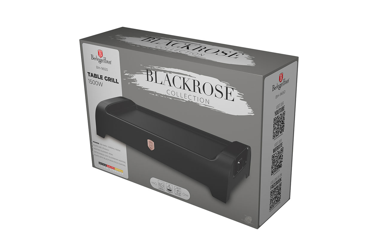 Berlinger Haus Elektrische Tafelgrill – Black Rose Gold (BH/9650)