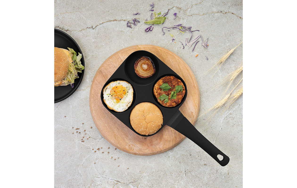 Berlinger Haus Hamburgerpan 4-vaks 20 cm – Black Rose (BH/7797)