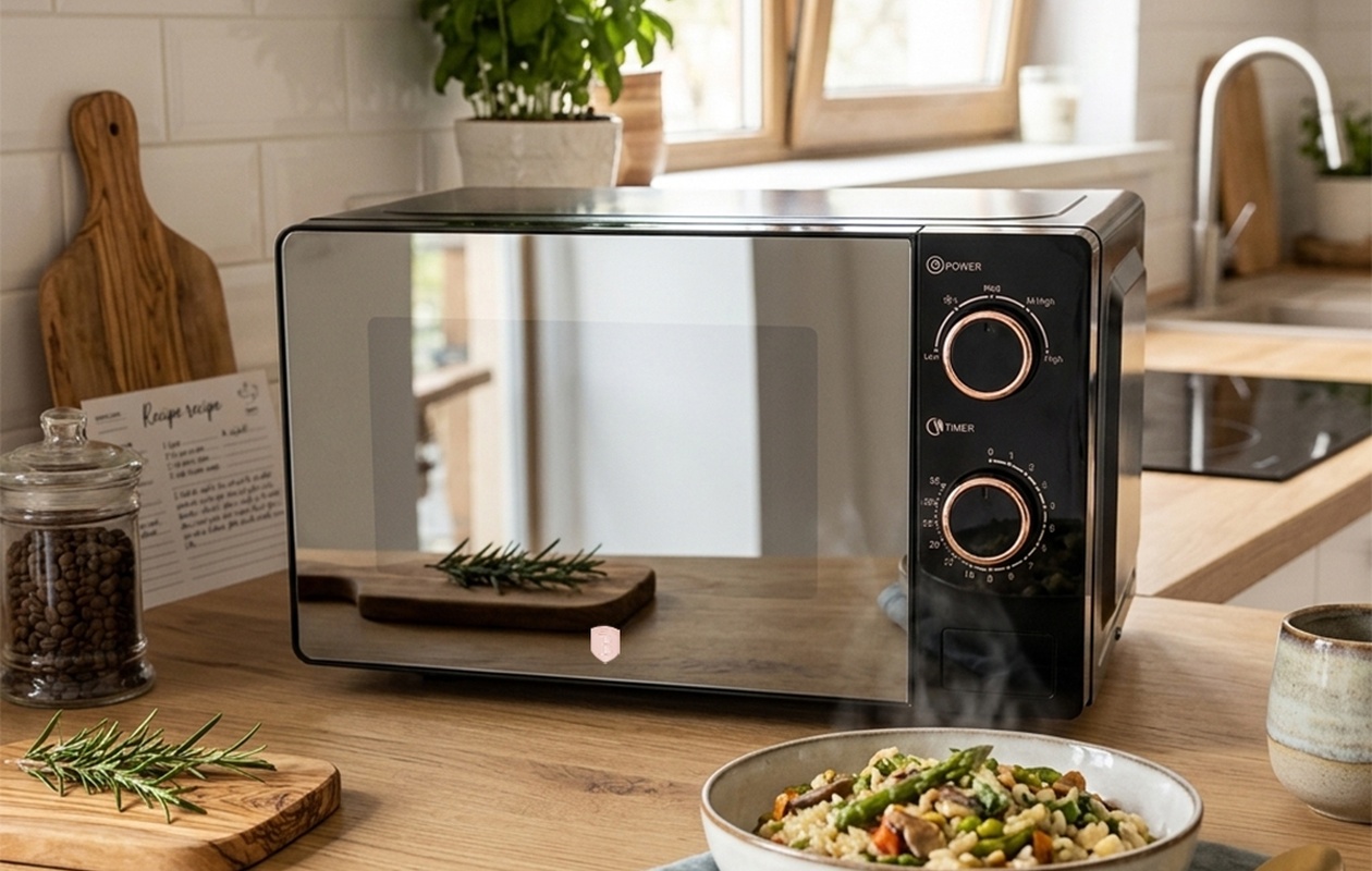 Four à micro-ondes Berlinger Haus 20 L – Noir/Or rose (BH/9900)