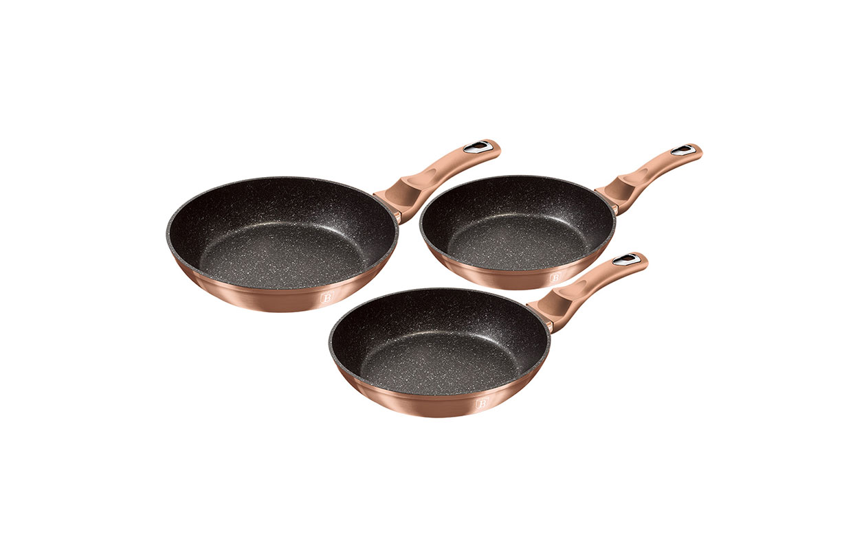 Berlinger Haus pannenset | 3 stuks Rosé Goud