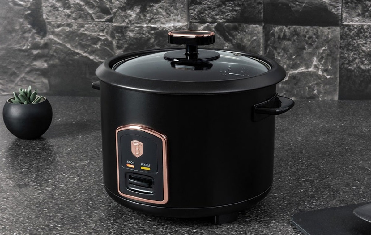 Berlinger Haus rijstkoker - Zwart Rose goud