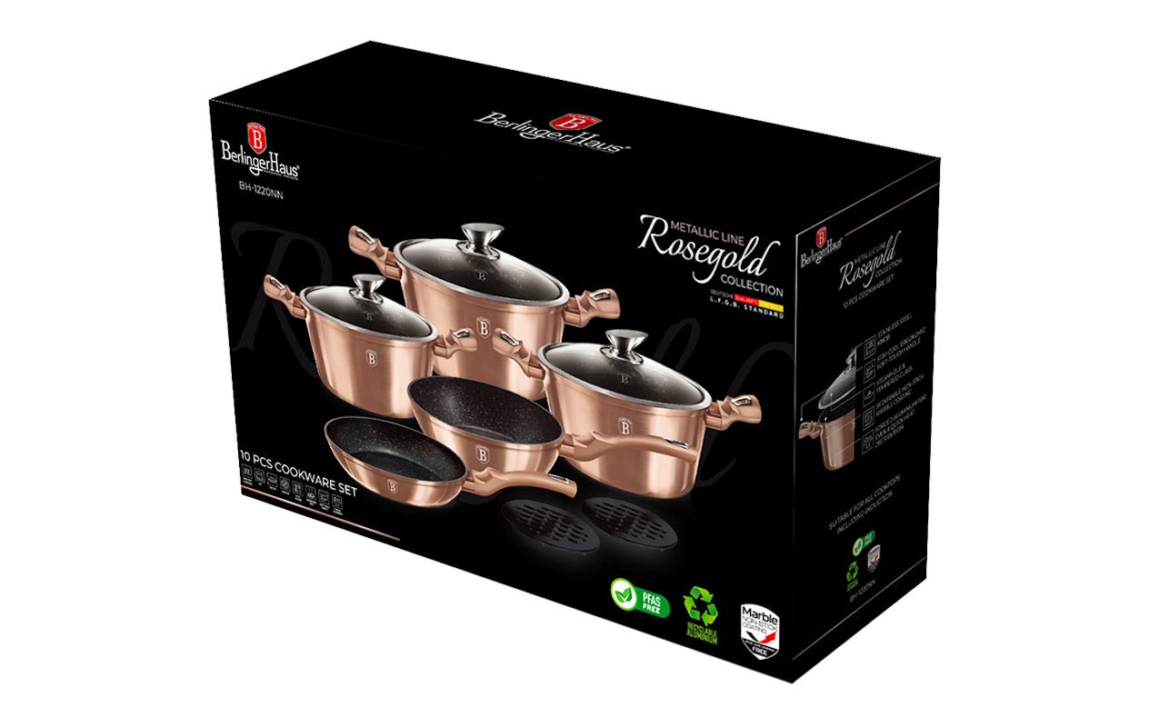 Berlinger Haus Rose Gold Edition – 10-delige kookset (BH/1220N)