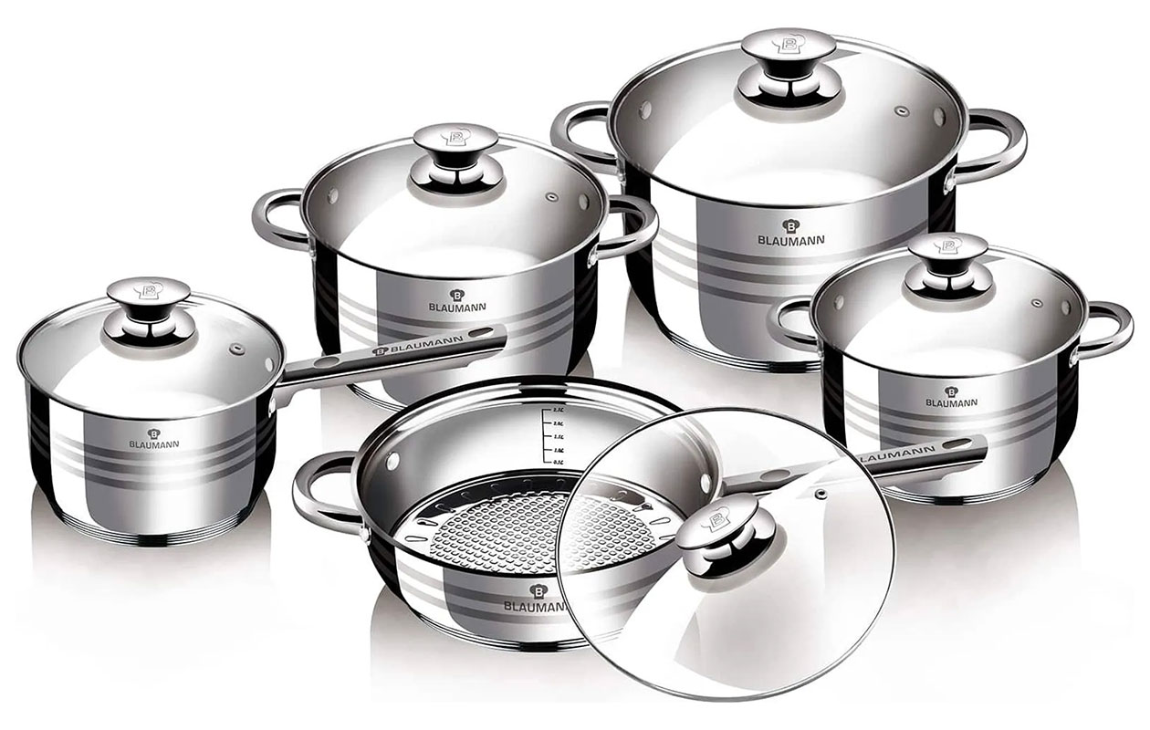 Blaumann 10-delige pannenset - gourmet line