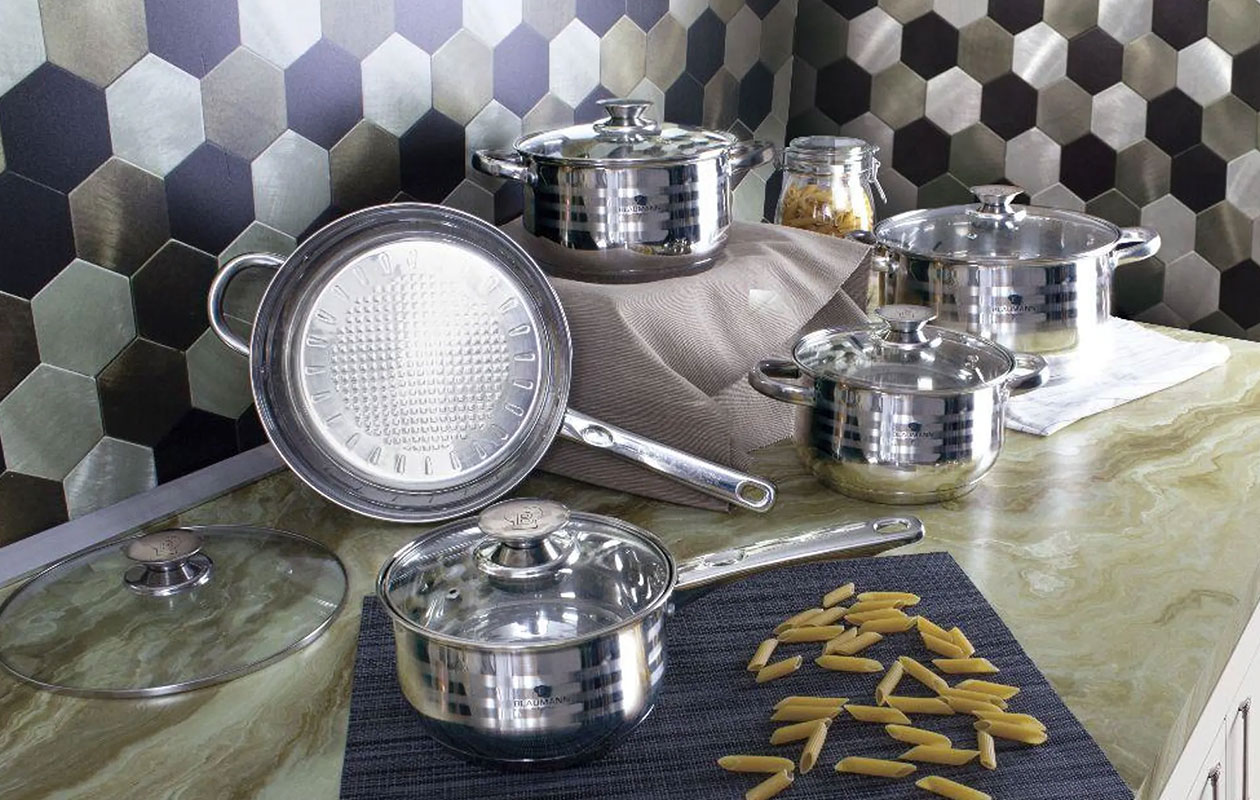 Blaumann 10-delige pannenset - gourmet line