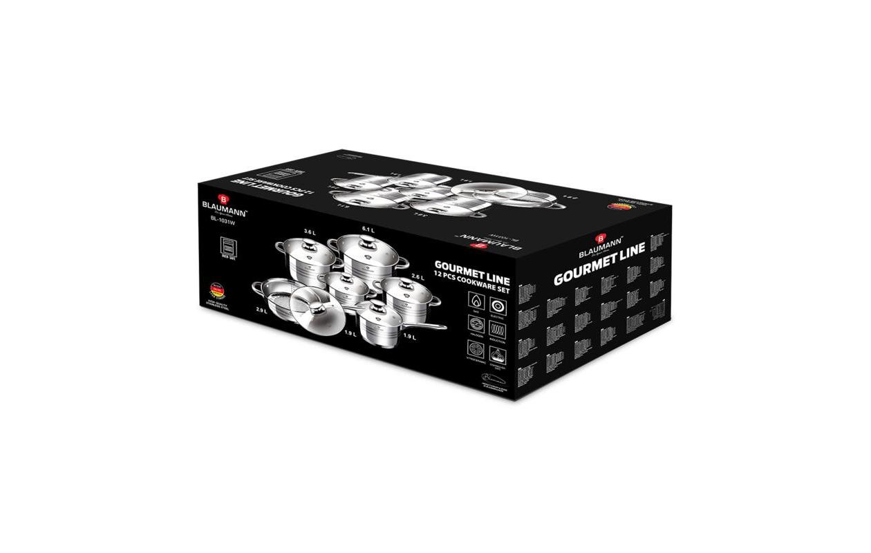 Blaumann 12-delige Pannenset Gourmet Line