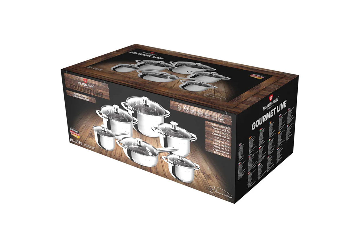 Blaumann 12-delige Pannenset Gourmet Line