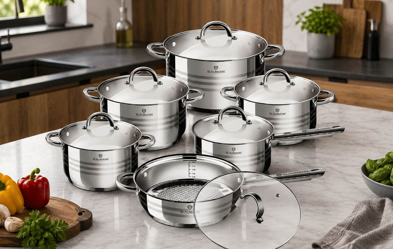 Blaumann Batterie de cuisine 12 pièces Gourmet Line