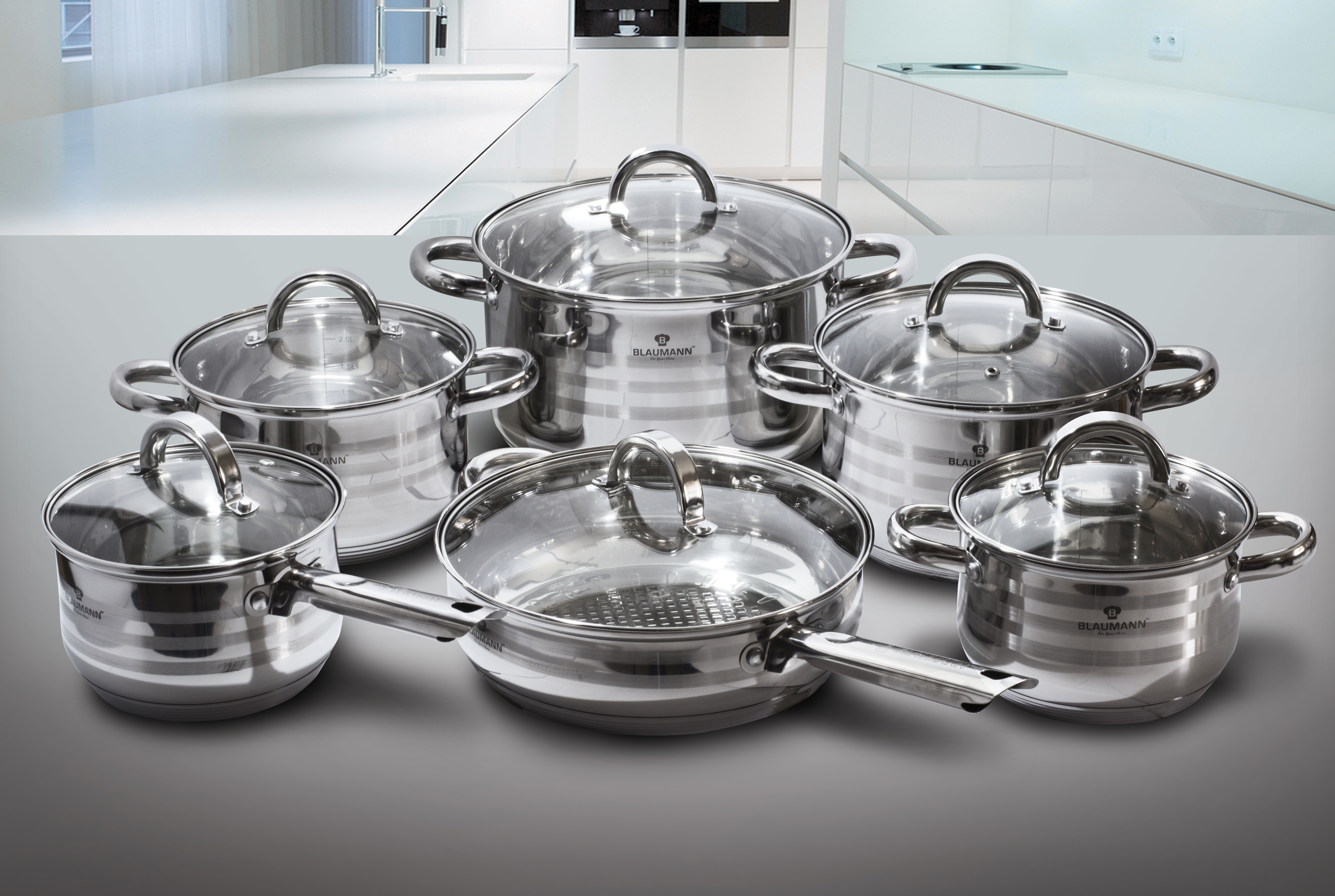 Blaumann Batterie de cuisine 12 pièces Gourmet Line