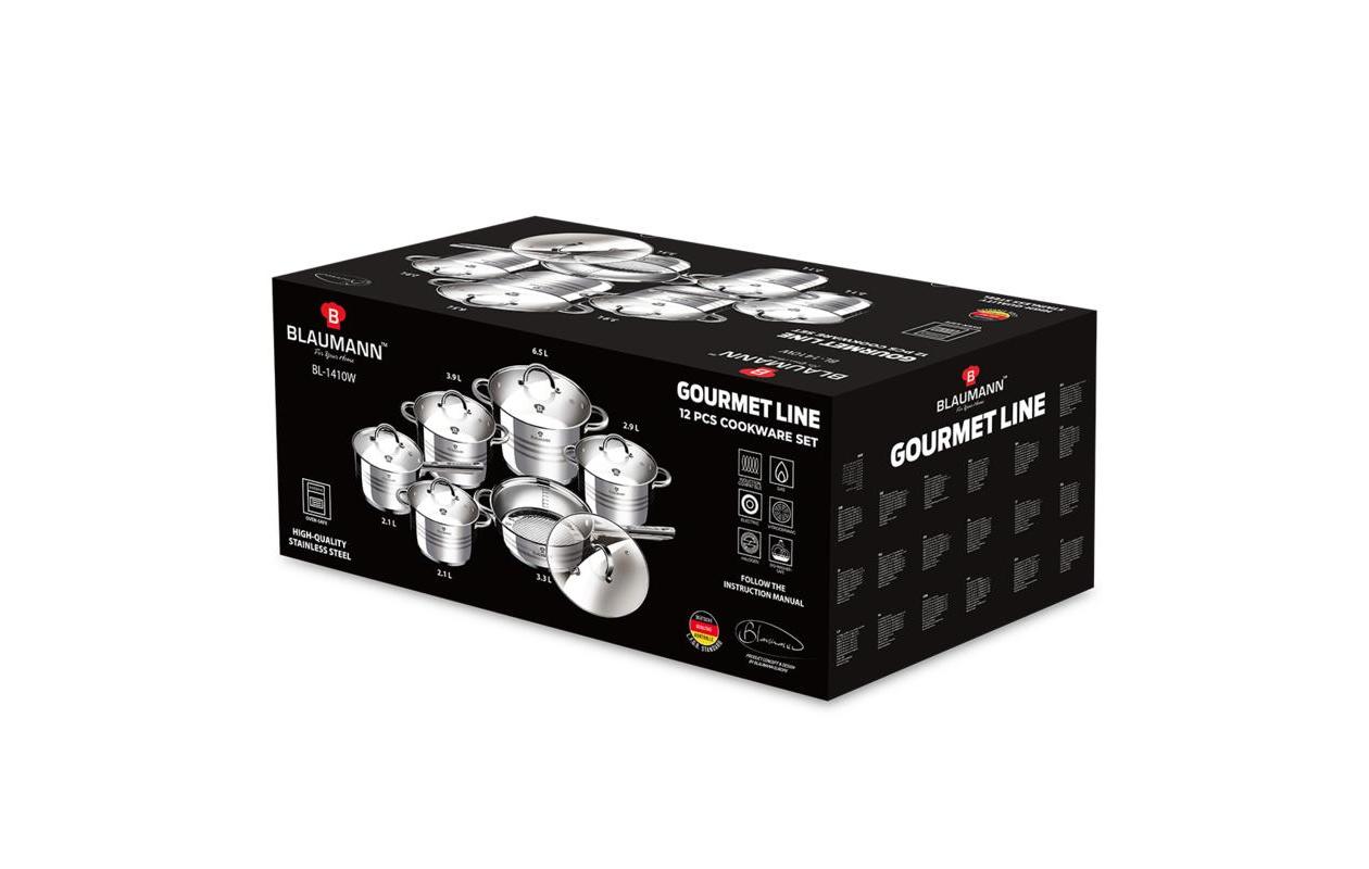 Blaumann Batterie de cuisine 12 pièces Gourmet Line