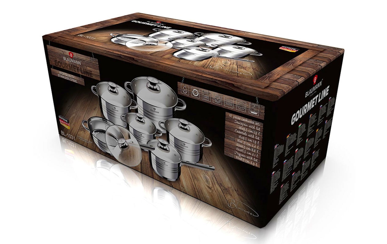 Blaumann Pannenset 12-delig - Gourmet Line