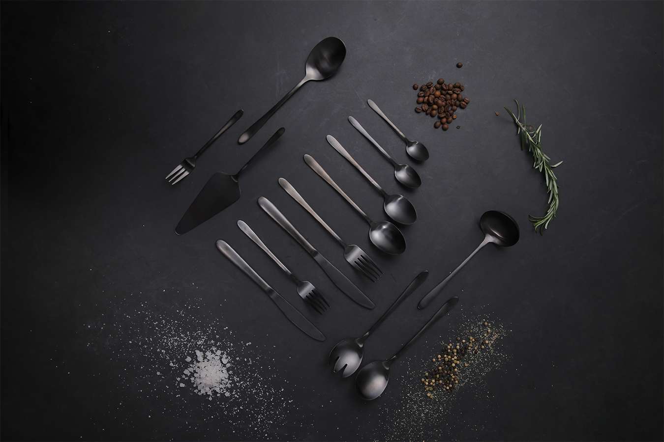 Buccan - Bestekset - London - 39 delig - Zwart
