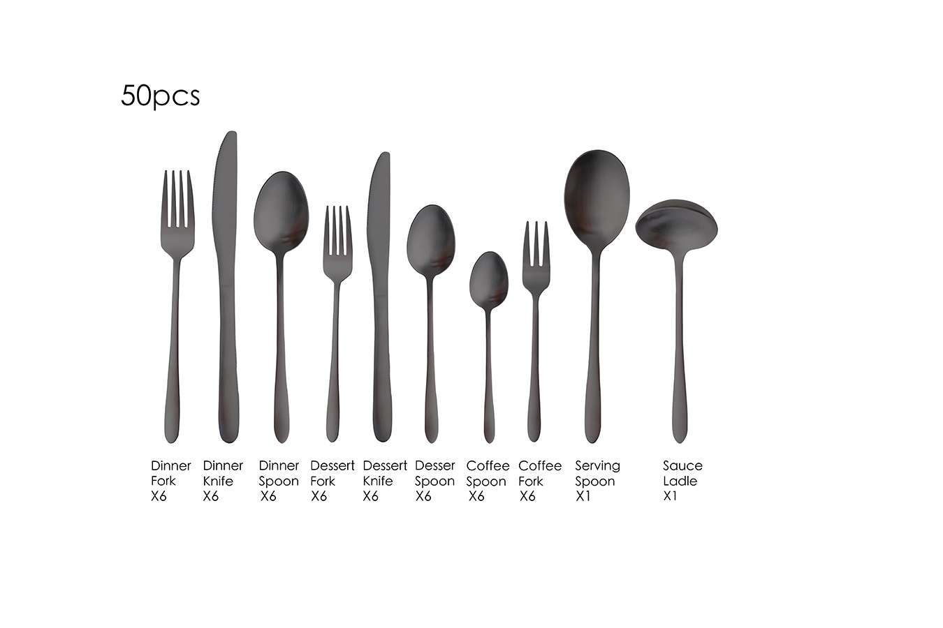 Buccan Bestekset London - 50 delig