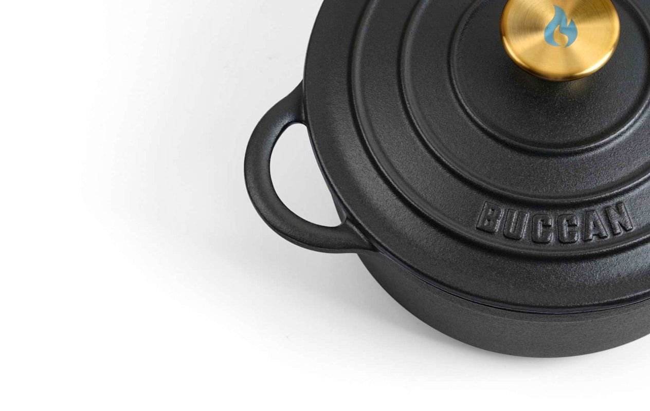 Buccan Hamersley Braadpan – Gietijzer - Zwart/Goud