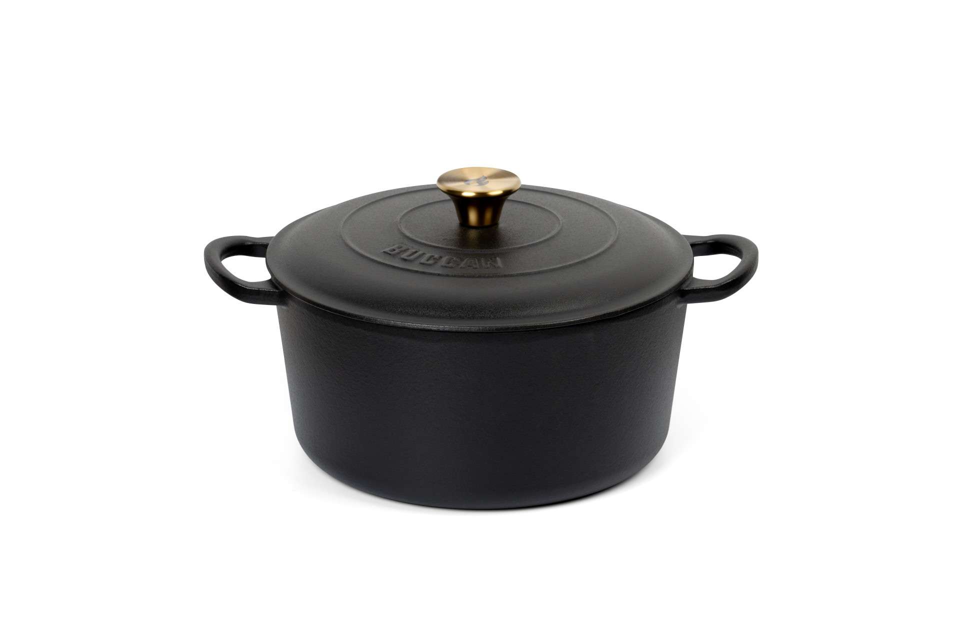 Buccan Cooking - Casserole en fonte Hamersley 26 cm - Ronde - Noire
