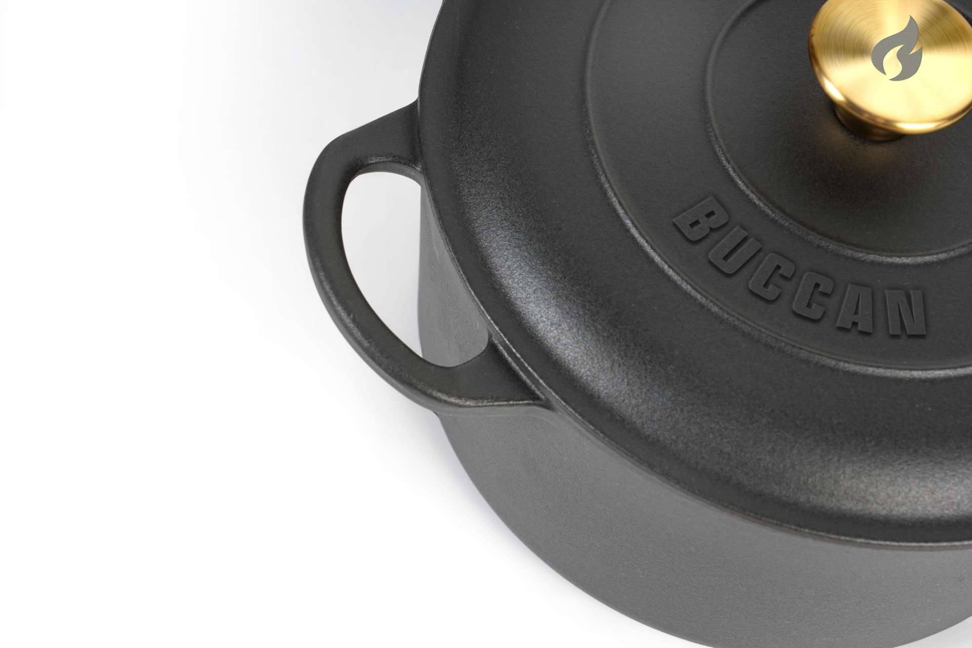 Buccan Cooking - Casserole en fonte Hamersley 26 cm - Ronde - Noire