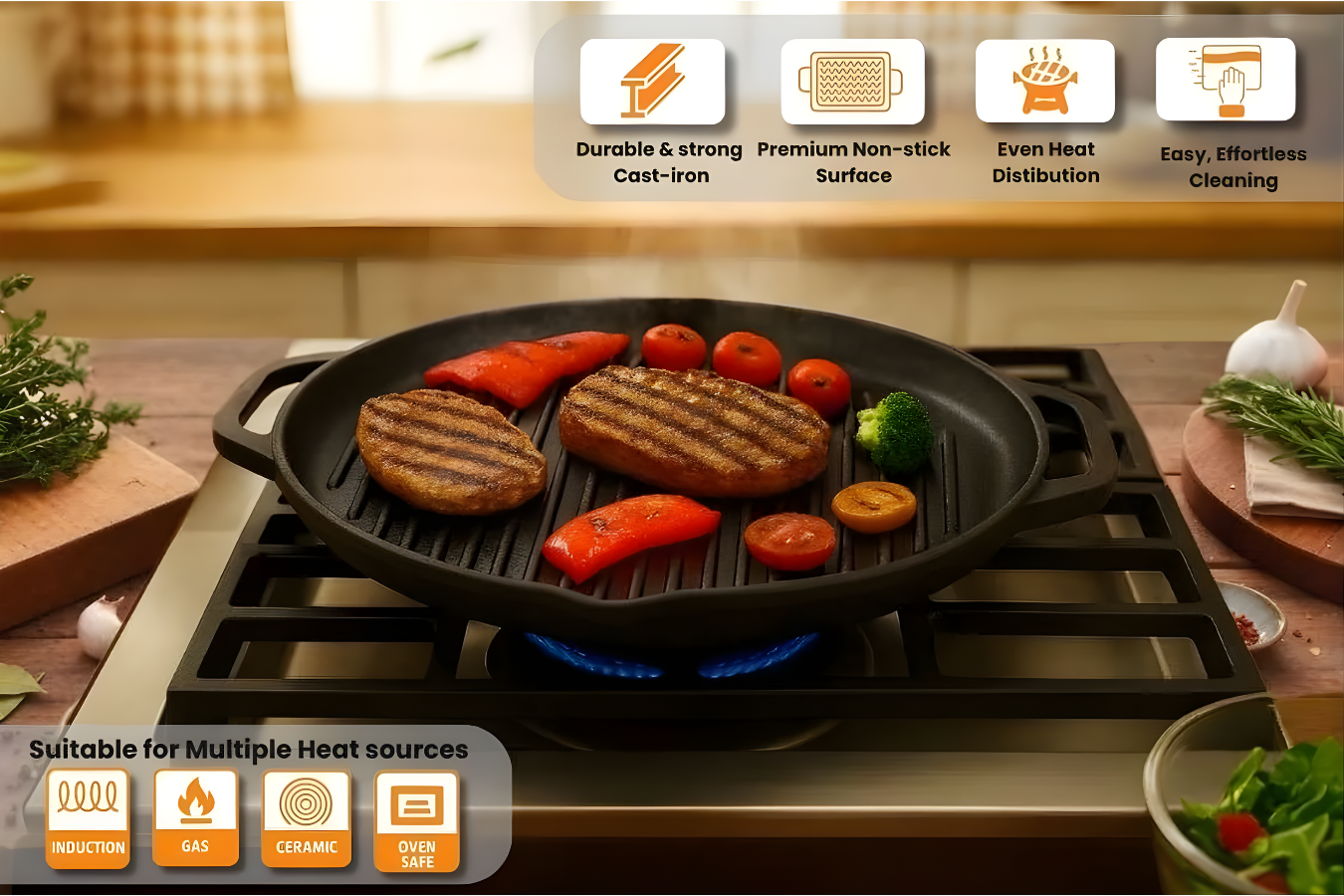 Buccan - Hamersley - Gietijzeren grillplaat