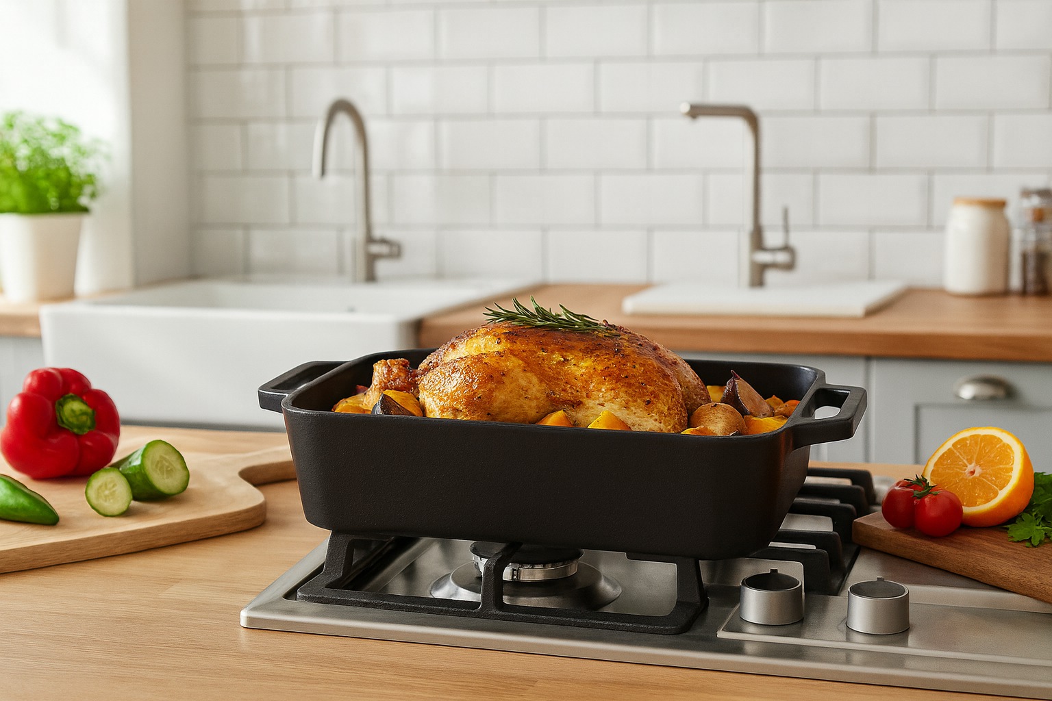 Buccan Hamersley gietijzeren ovenschaal | Win met korting ...