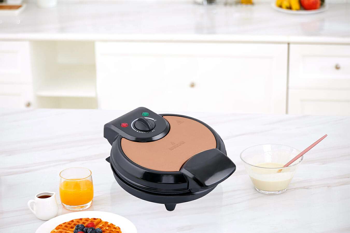 Buccan wafelijzer roségoud