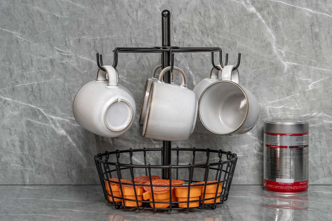 Buccan - Koffiemokhouder met opbergmand