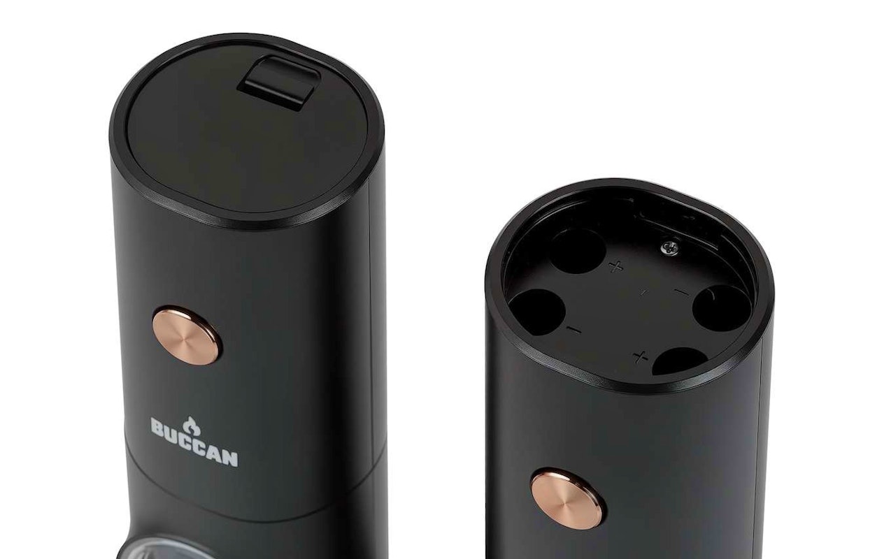 Buccan - Luxe Elektrische Peper en zoutmolen - Rosegoud - 2 stuks