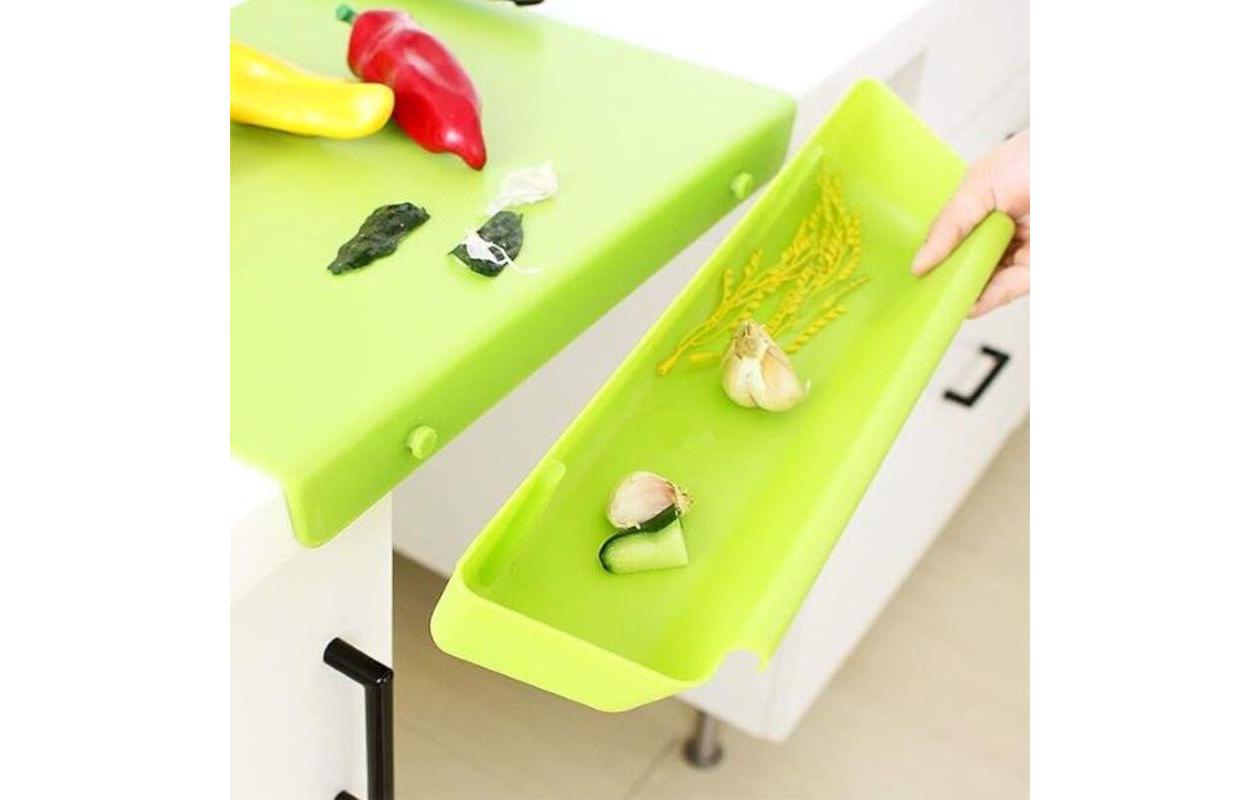Choppinata 2-en-1 Planche à découper avec bac de récupération