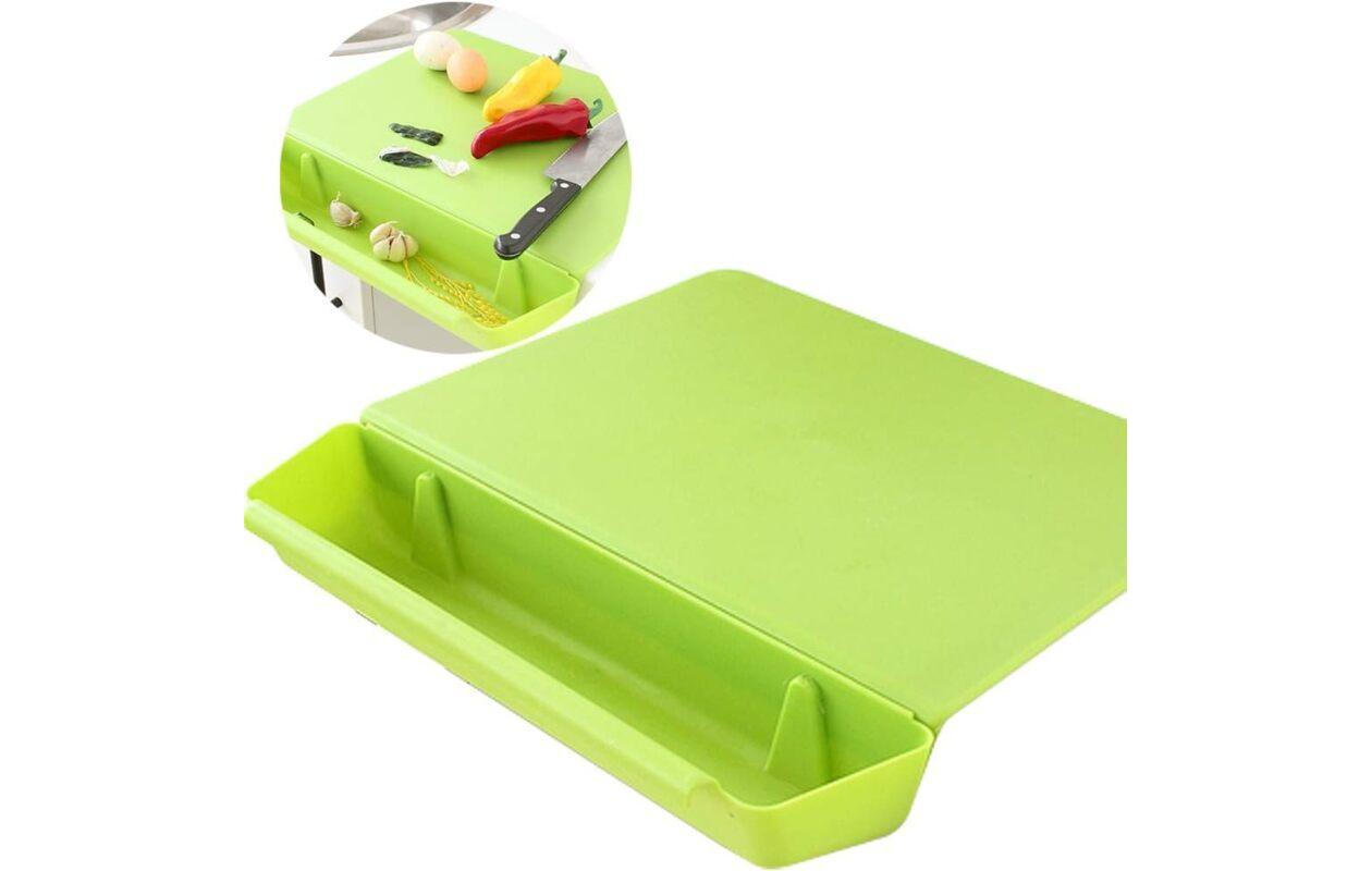 Choppinata 2-en-1 Planche à découper avec bac de récupération